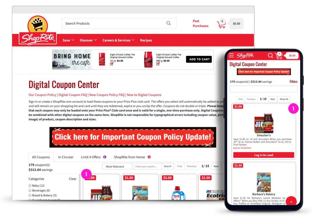 Shoprite Digital Coupon Center