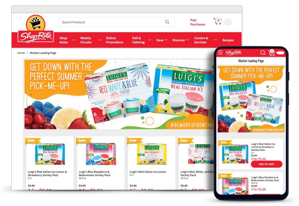 ShopRite landing page