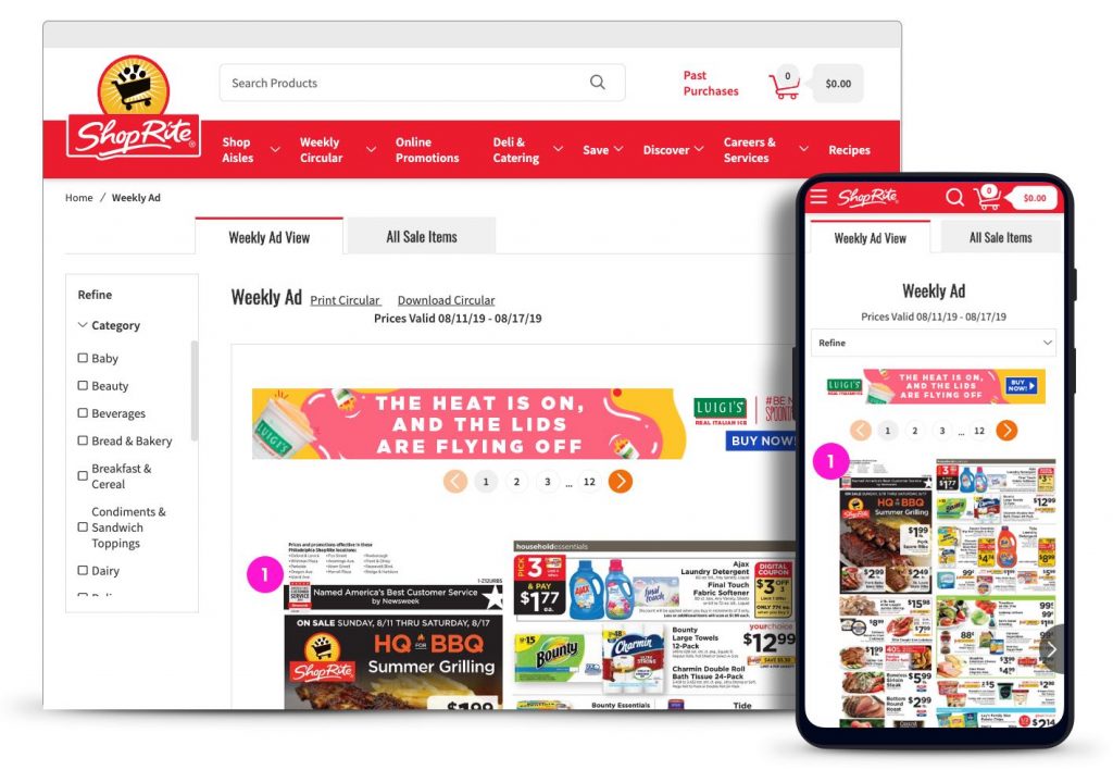 ShopRite weekly circular in digital form