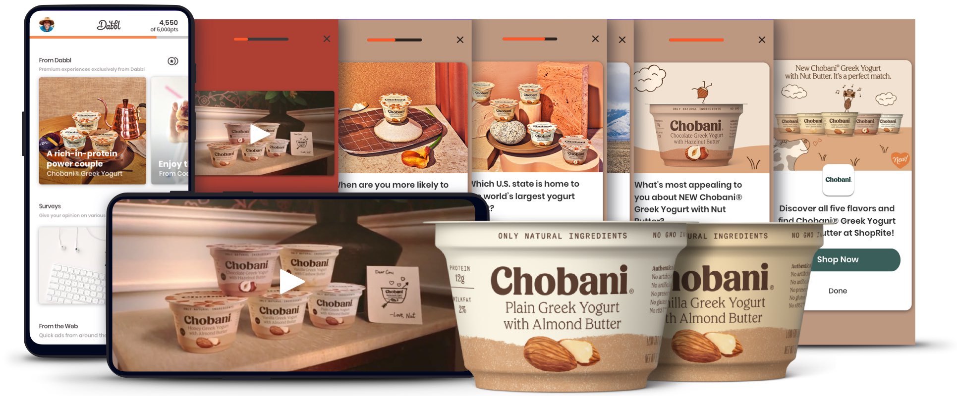 Chobani brand experience on Dabbl